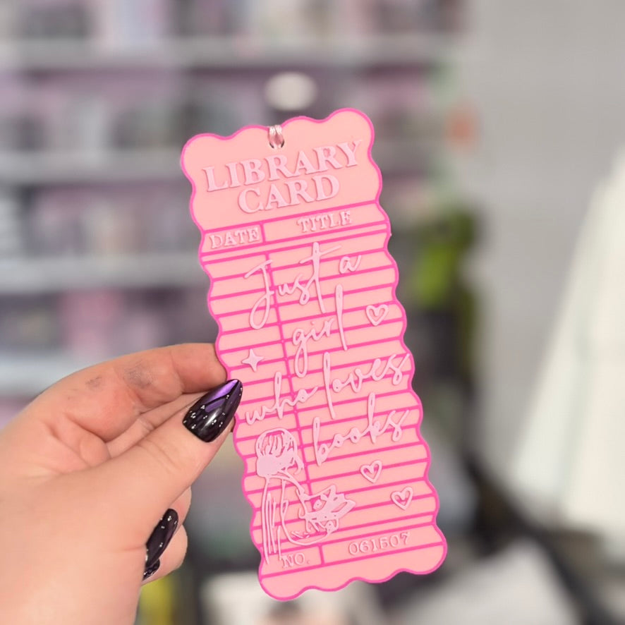3d Printed Just a Girl Who Loves Books Bookmark