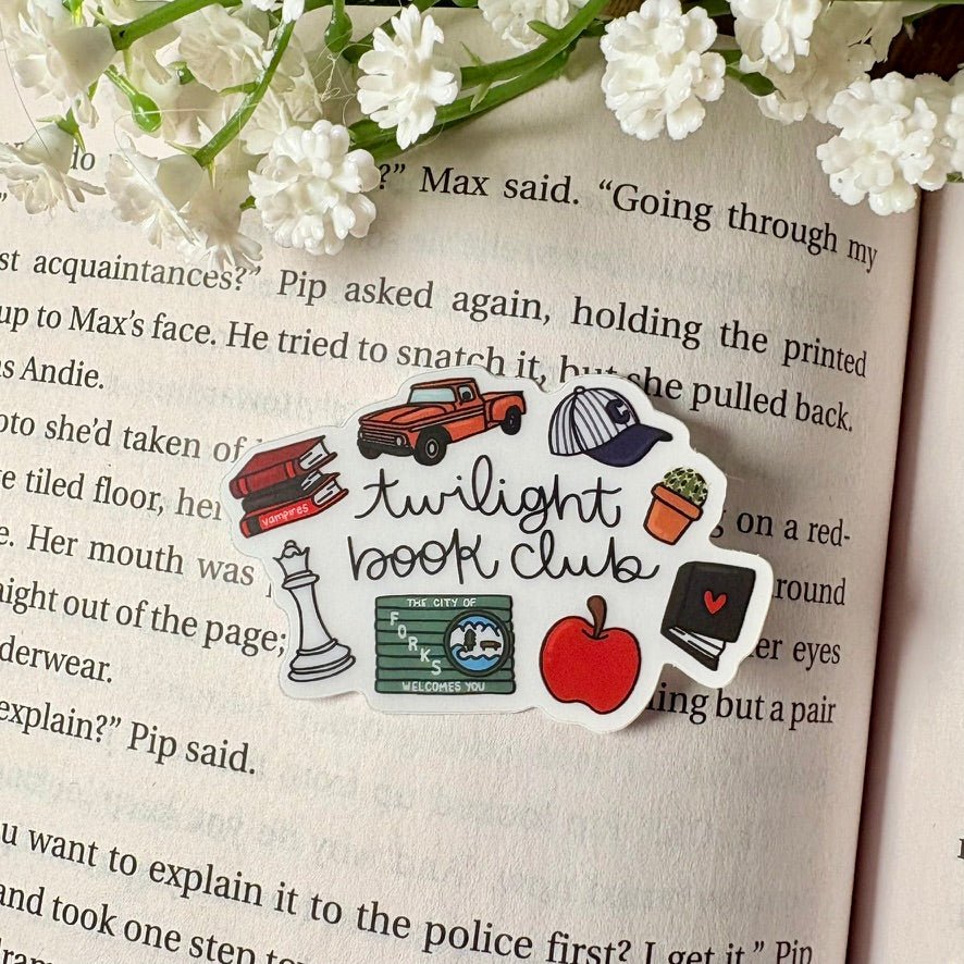 Twilight Book Club Symbols 2 inch Matte Sticker