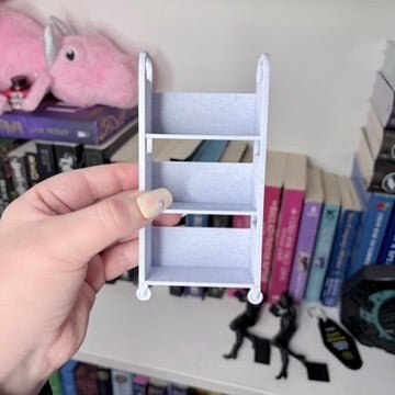 3D Printed Mini TBR Cart | Book Lover Shelf Decor | Tiny Book Cart | Reading Tracker Decor | Bookish Gift