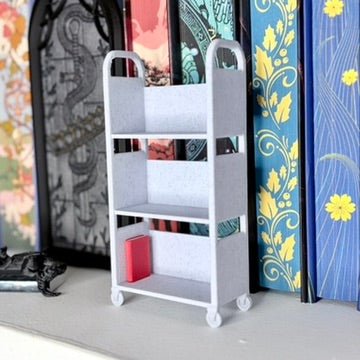 3D Printed Mini TBR Cart | Book Lover Shelf Decor | Tiny Book Cart | Reading Tracker Decor | Bookish Gift