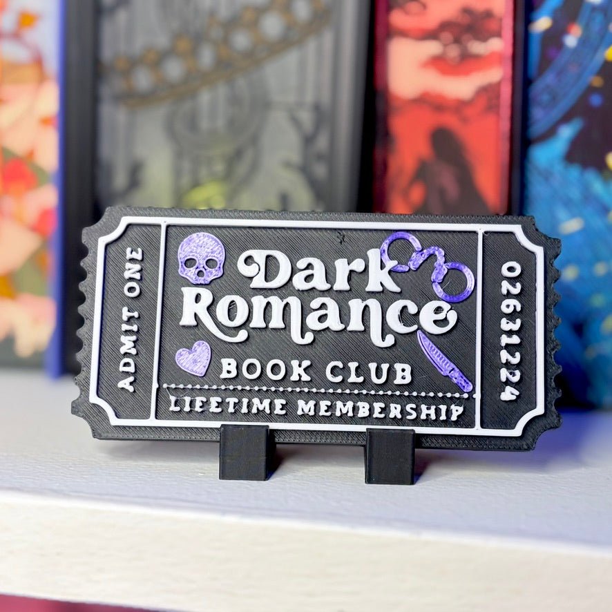 3d Printed Shelf Trope Ticket - Dark Romance Book Club