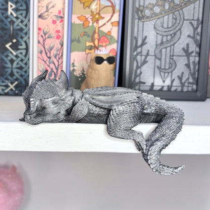 3d Printed Sleeping Dragon Bookshelf Decoration
