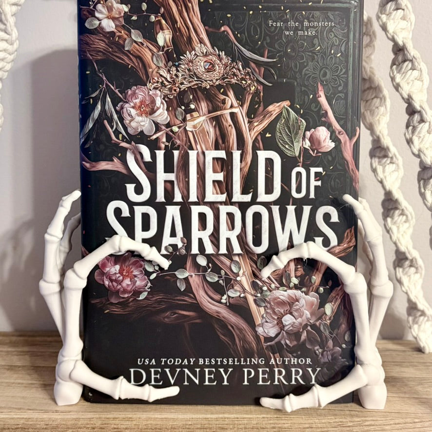 3d Printed Skeleton Hands Bookshelf Decor