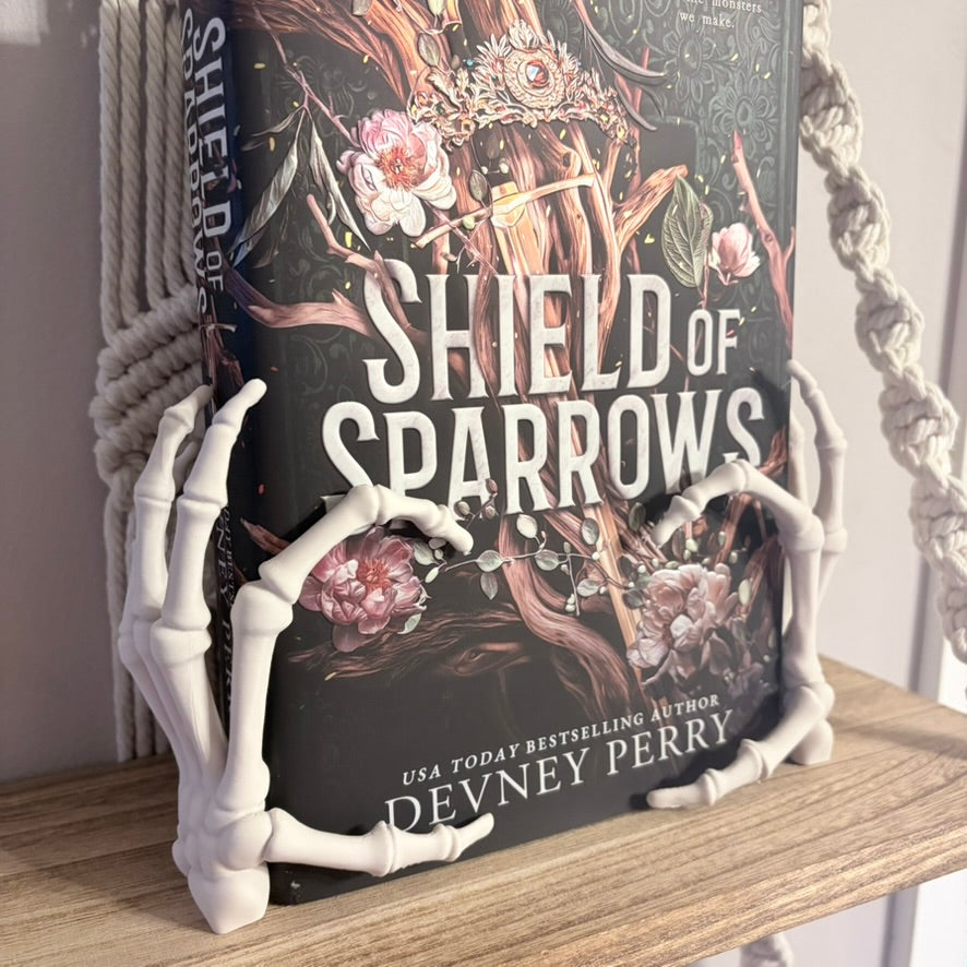 3d Printed Skeleton Hands Bookshelf Decor