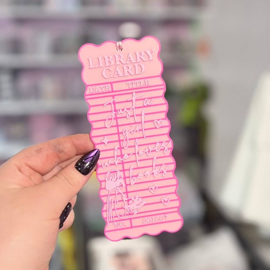 3d Printed Just a Girl Who Loves Books Bookmark
