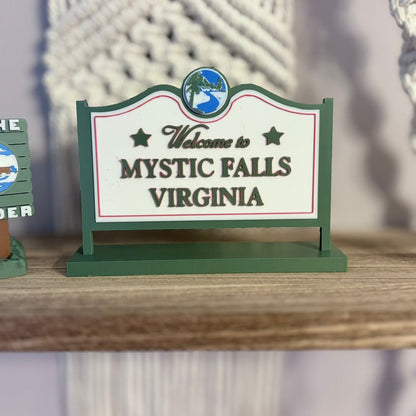 3D Printed Mystic Falls Virginia Inspired Sign