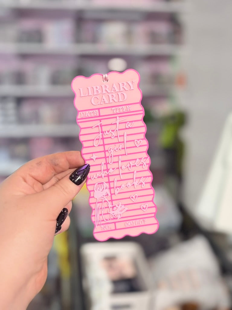 3d Printed Just a Girl Who Loves Books Bookmark