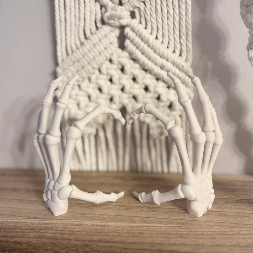 3d Printed Skeleton Hands Bookshelf Decor