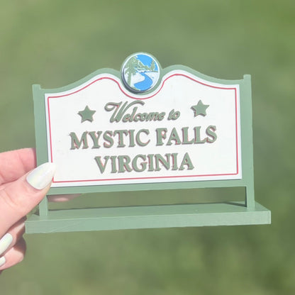 3D Printed Mystic Falls Virginia Inspired Sign