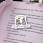 On My Way to Get More Books Holographic Sticker
