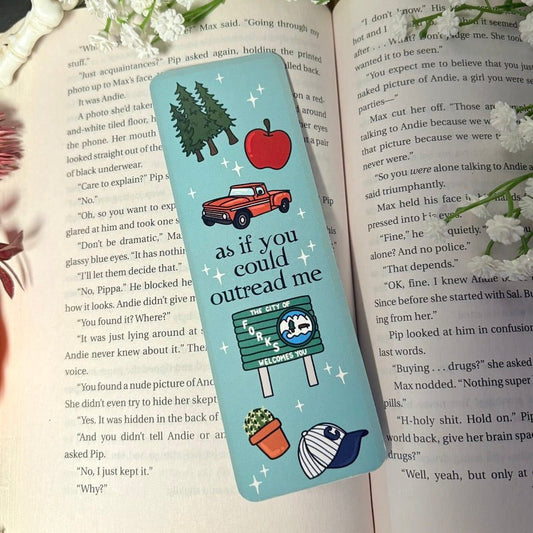 As If You Could Outread Me Dual-Sided Cardstock Bookmark