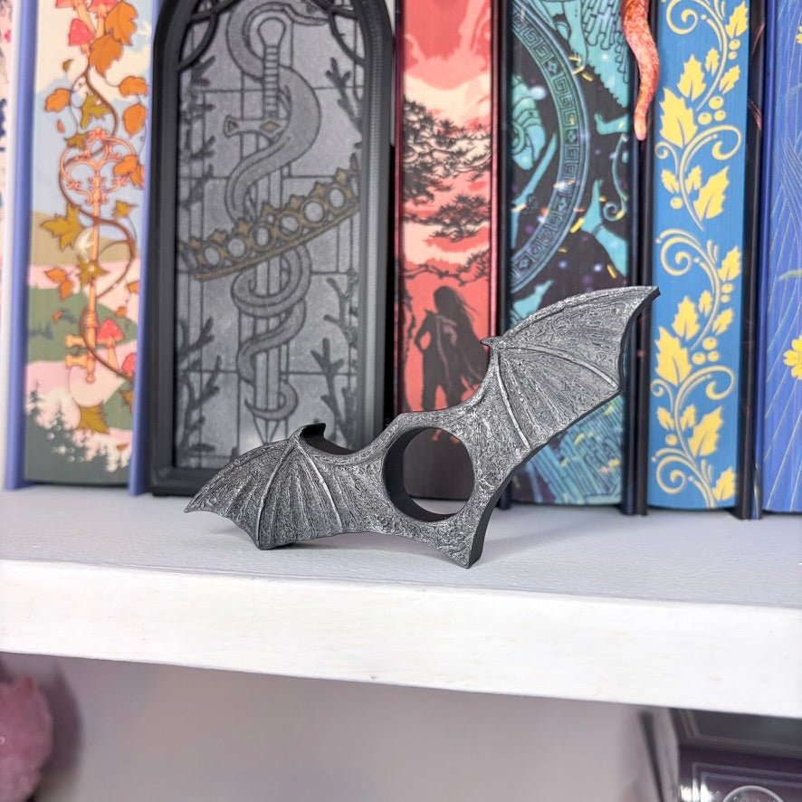 Black Wings 3d Printed Thumb Book Holder