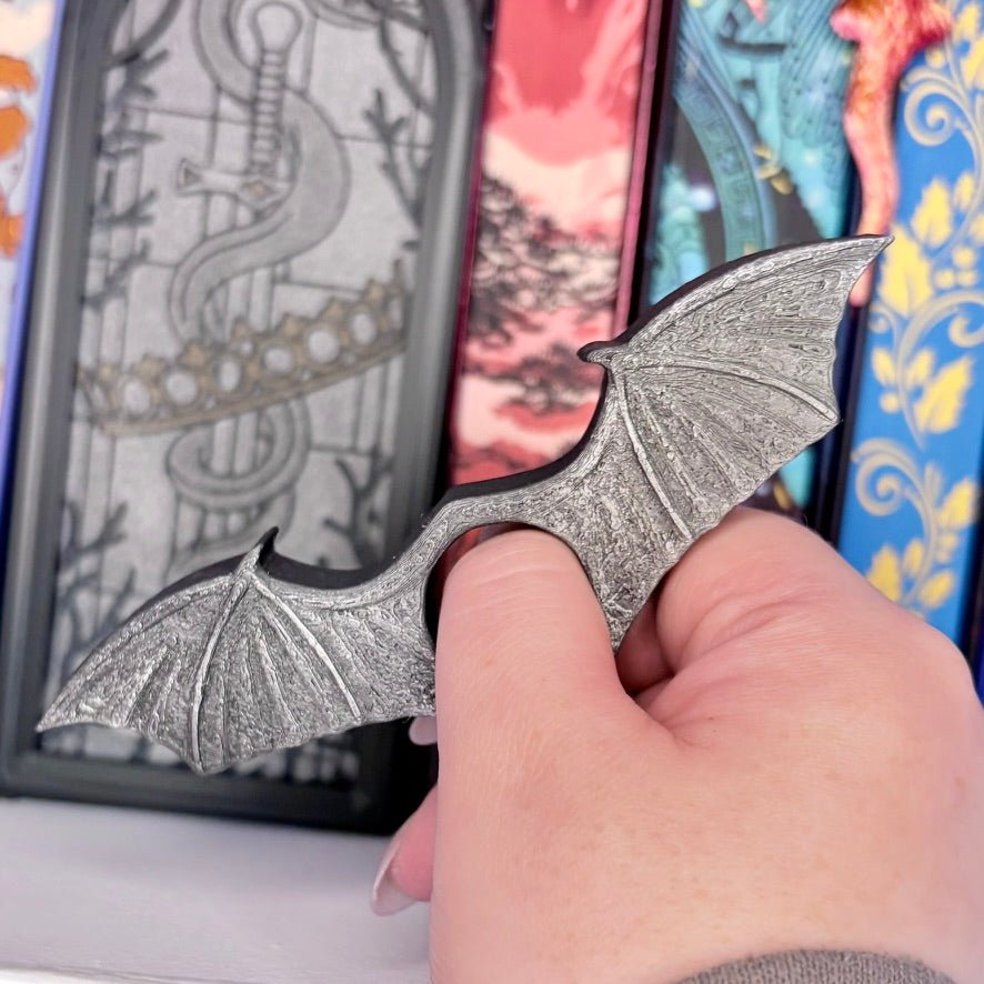 Black Wings 3d Printed Thumb Book Holder