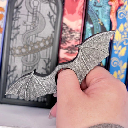 Black Wings 3d Printed Thumb Book Holder