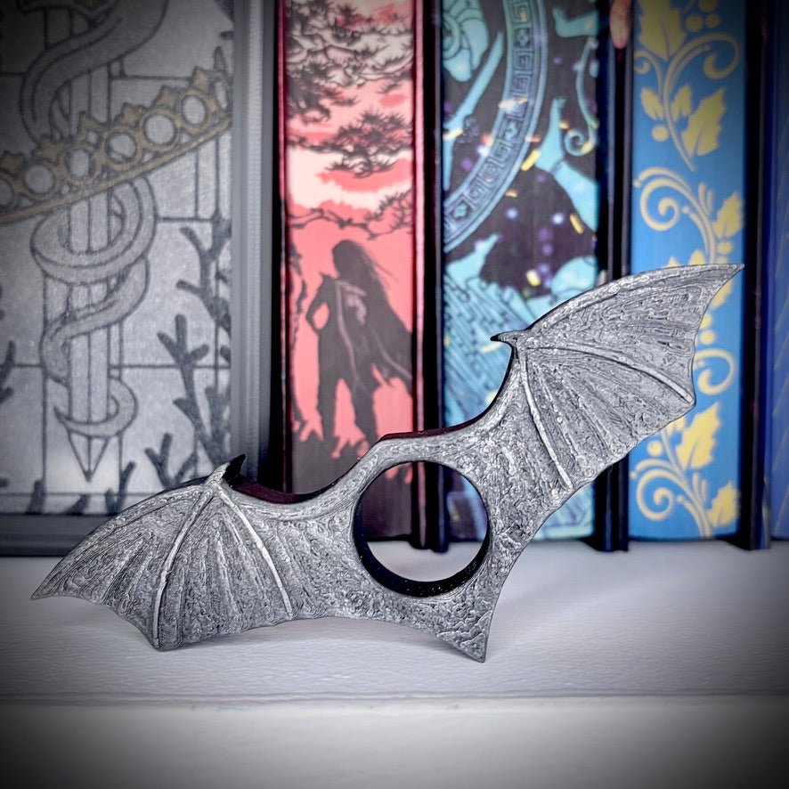 Black Wings 3d Printed Thumb Book Holder