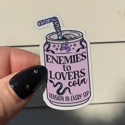Bookish Soda Tropes Stickers Bundle - Crushed Glitter Finish - 4 Stickers