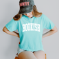 Bookish MId-Length Conservative Crop Boxy T-Shirt