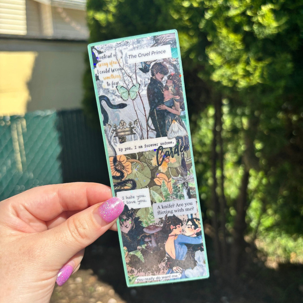 Cruel Prince Collage Bookmark