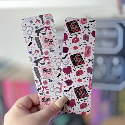 Dark Romance Symbols Dual-Sided Matte Cardstock Bookmark