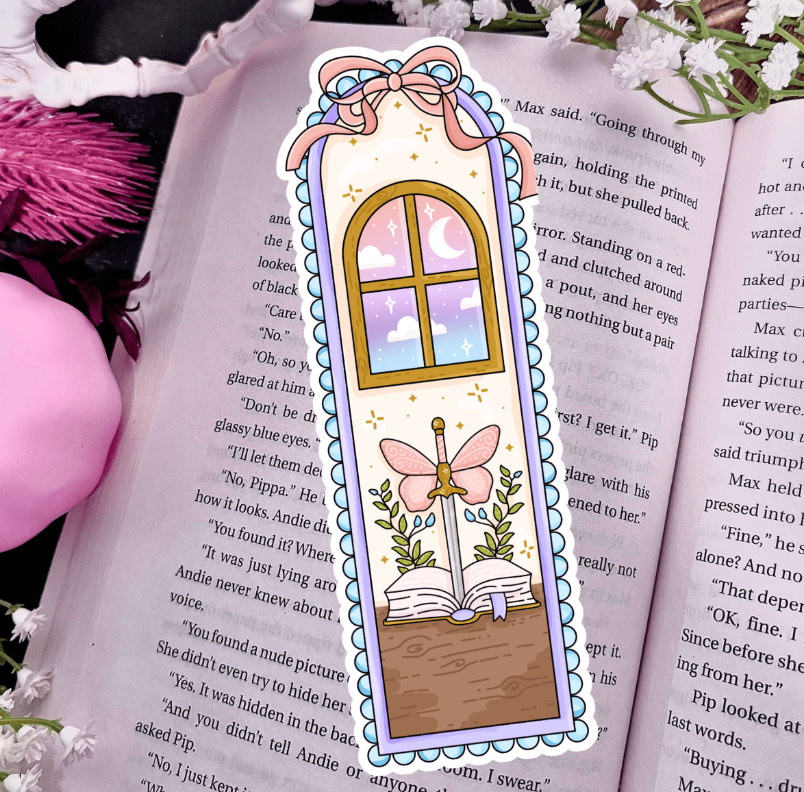 Fantasyland Window Die-Cut Sparkle Bookmark