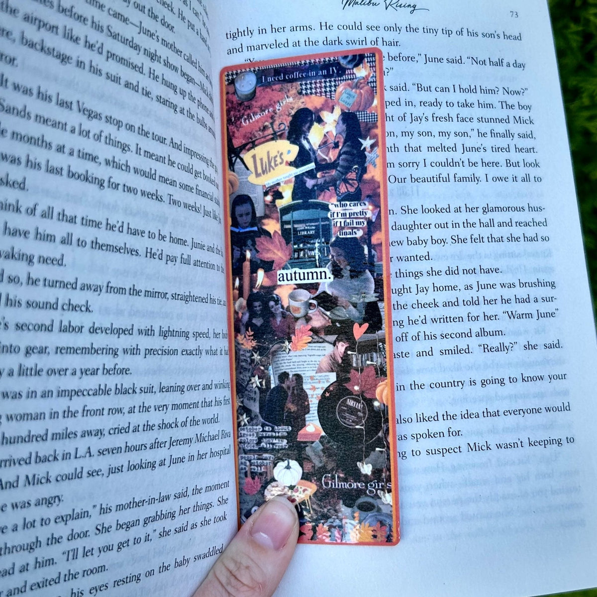 TV Show Fall Collage Bookmark
