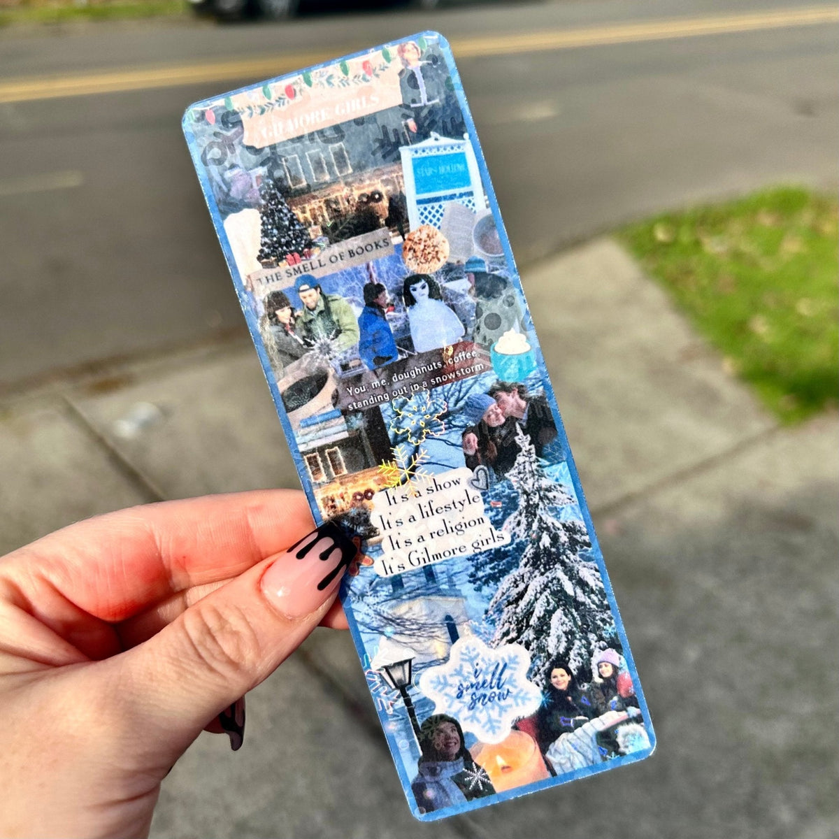 TV Show Winter Collage Bookmark