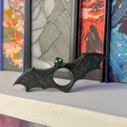 Green Eyed Bat 3d Printed Thumb Book Holder