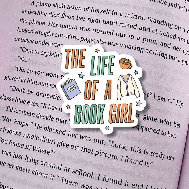 Life of a Book Girl Sticker