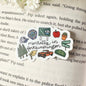 Mentally in Forks Washington Symbols 2 inch Matte Sticker