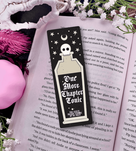 One More Chapter Tonic Laminated Sparkle Bookmark