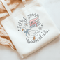 Silly Goose Book Club Sublimated Canvas Tote Bag