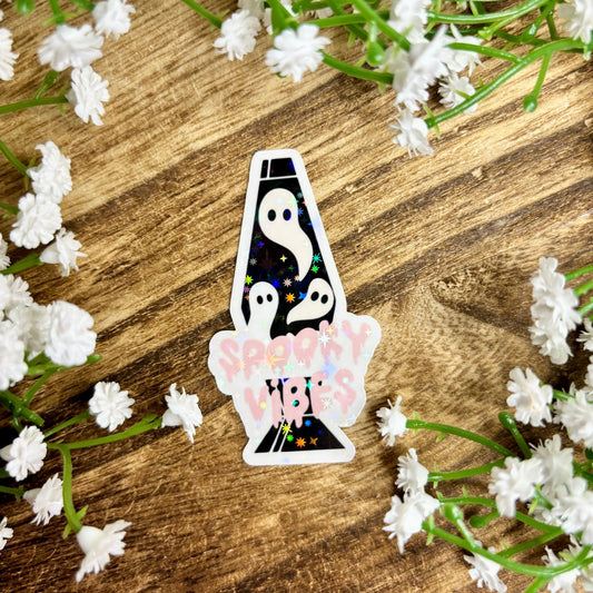 Spooky Vibes Lava Lamp Sticker