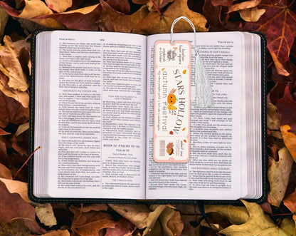 Autumn Festival Cardstock Bookmark
