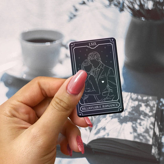 The Billionaire Dark Tarot Card Holographic Sticker