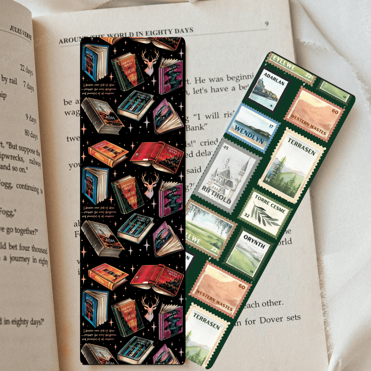 TOG Books and Courts inspired Dual-Sided Cardstock Bookmark