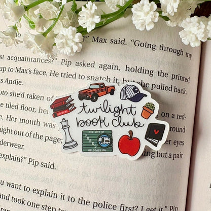 Twilight Book Club Symbols 2 inch Matte Sticker